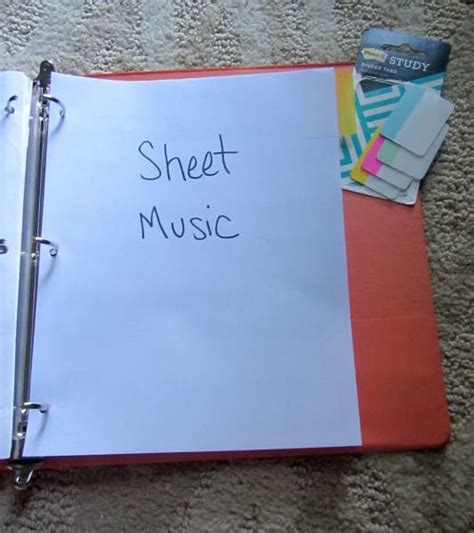 music binders sheet music|how to organize sheet music.